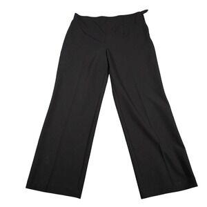 Haggar‎ for Her Black Wide Leg Trousers Womens 8P Short Career Dress Pants